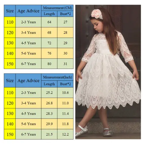 Party Wedding Kids Dresses For Girls Flower Lace Princess Formal Bridesmaid Children With Belt Costumes | Детская одежда и обувь