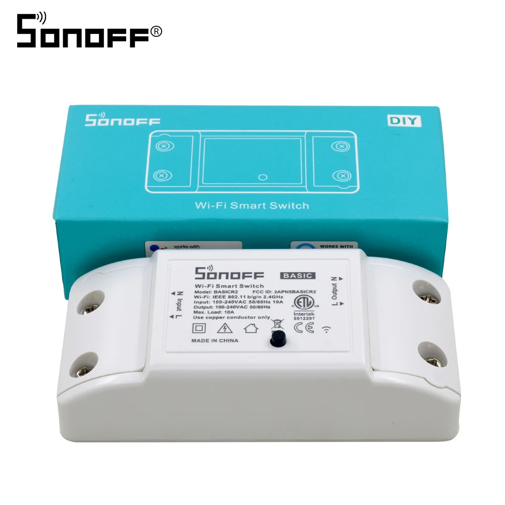 Беспроводной светильник ционный выключатель SONOFF Basic 10 А 15/20 в таймер Wi-Fi Google Alexa