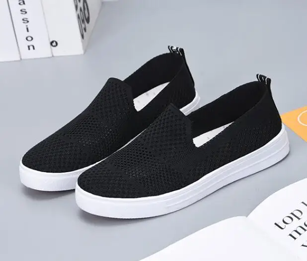 2020 Новая летняя дышащая майка с длинным рукавом женская обувь на плоской подошве