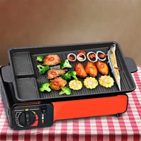 32 x 26cm medical stone barbecue frying grill pan rectangle non stick grill cookware korean bbq tray barbecue plate kitchen tool