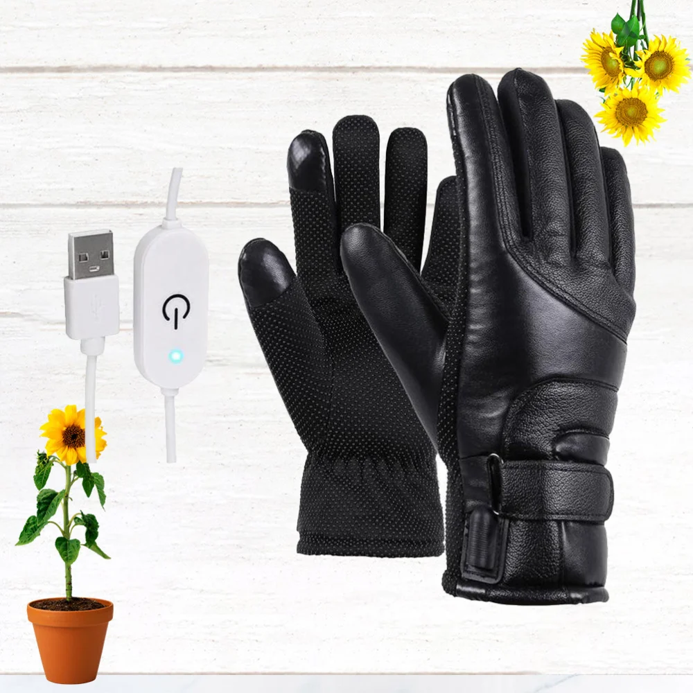 

1 Pair Winter Motorcycle Riding Electric Heating Warm USB High Heat Constant Temperature Thermal Heating fo