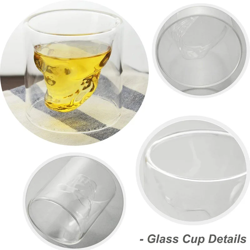 4 шт . двойные стенки бокал для вина Хрустальный стаканчик рюмочка es набор