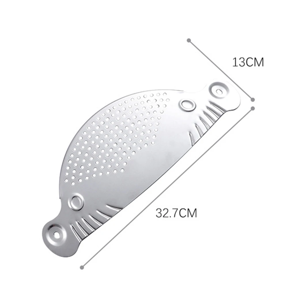 

Stainless Steel Pan Pot Strainer Pasta Spaghetti Practical Draining Tool Pot Strainer Pan Drainer For Home Kitchen Easy Draining