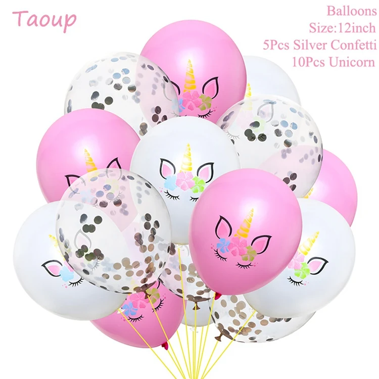 Taoup 1 шт. ручной мультфильм Единорог воздушный шар из фольги аксессуары для животных милый счастливый Единорог День рождения Сувениры Единорог воздушные шары