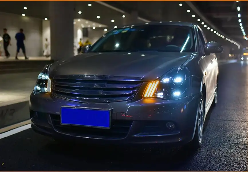 2006~ 2019y автомобиль bupmer головной свет для Nissan Sylphy фара Bluebird sentra автомобильные аксессуары все в светодиодный противотуманный фонарь для Sylphy фары