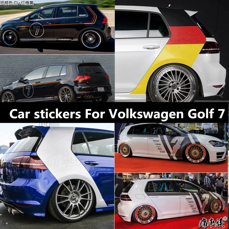 Car stickers For Volkswagen Golf 7 Sticker Lahua Golf 7 Appearance Decoration Modified Body Car Sticker