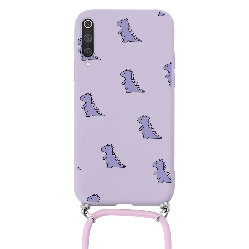 Чехол для Xiaomi Mi 9 SE ремешок шнур цепочка ожерелье задняя крышка Mi9 Mi9SE ударопрочный