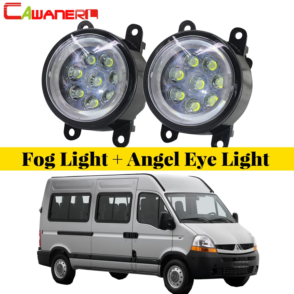 Cawanerl автомобильные аксессуары светодиодный туман светильник лампа Ангел глаз DRL