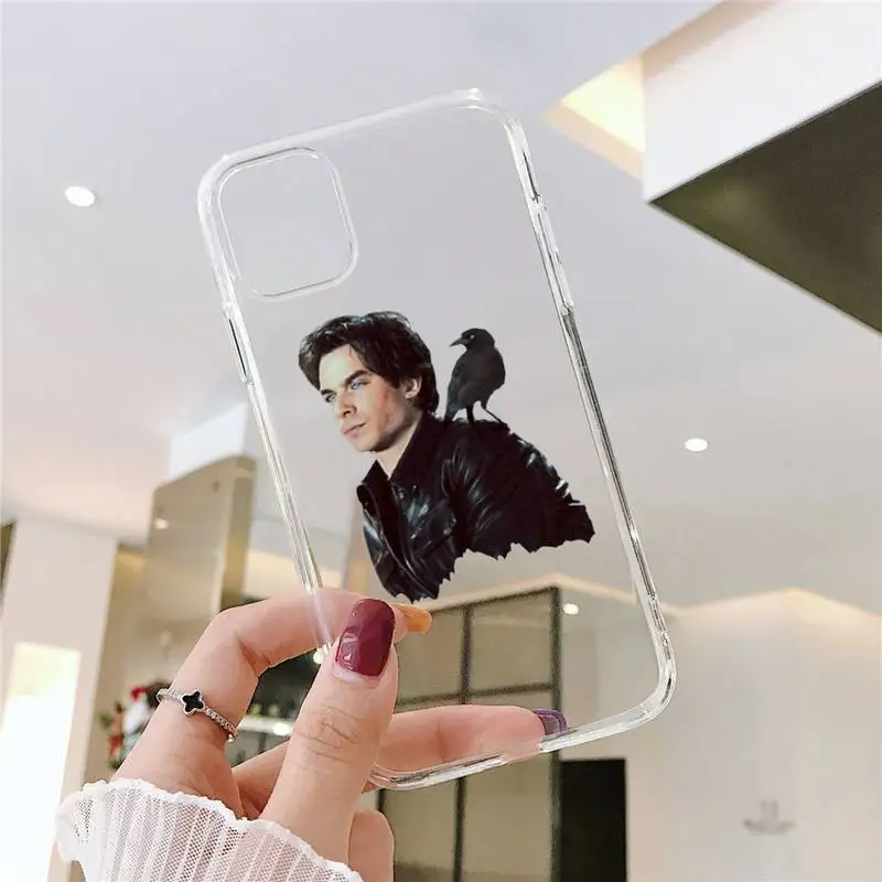

The vampire diaries Phone Case Transparent for iPhone 6 7 8 11 12 s mini pro X XS XR MAX Plus SE cover funda