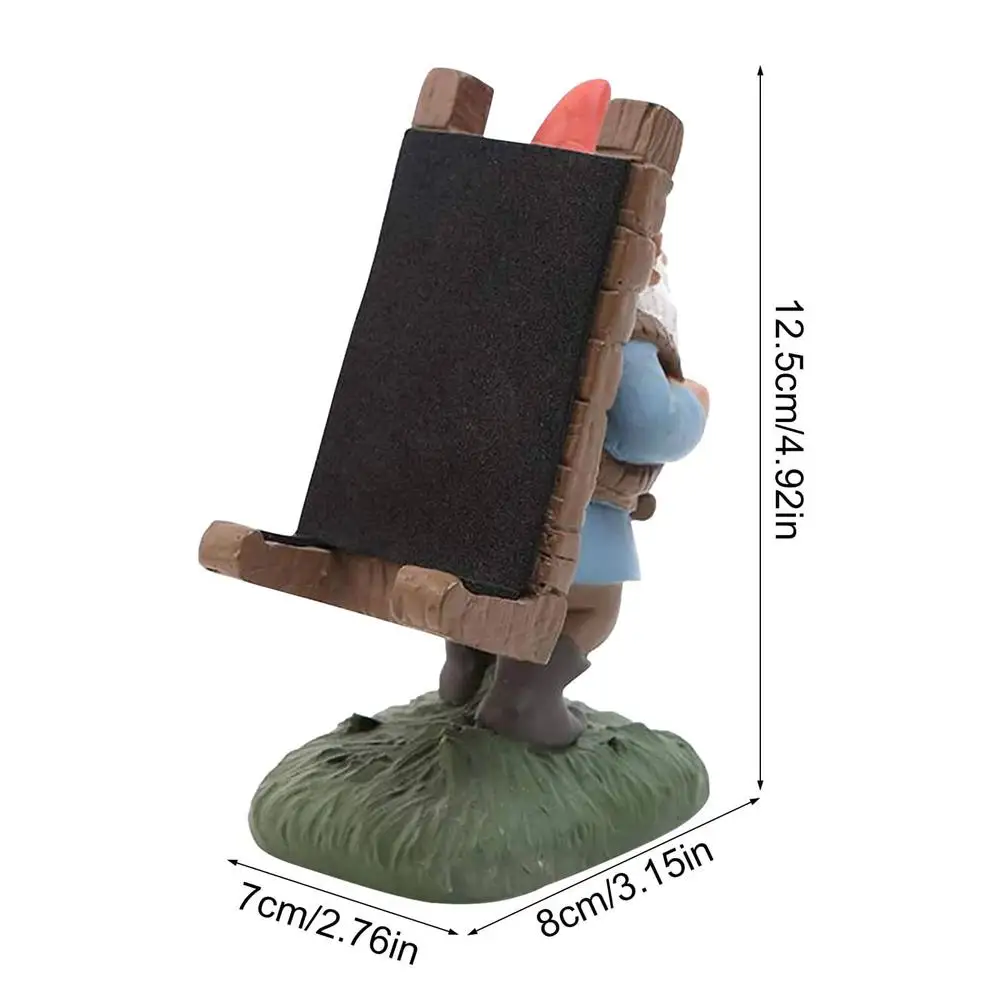 

12.5 Cm Santa Resin Sculpture Decorative Phone Holder Home Decoration Santa Phone Holde Versatile Statue