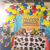2021 new hot selling new arrival cow set balloon baby bath party birthday scene layout decorative balloon