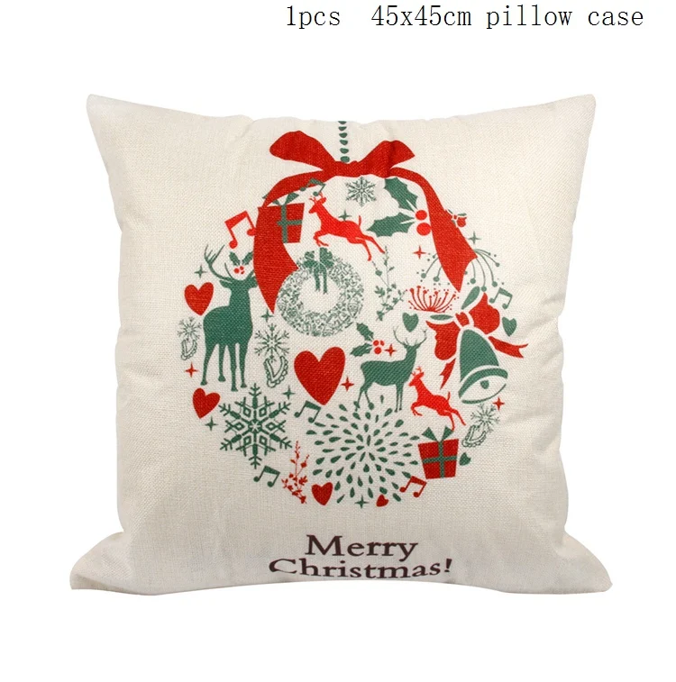 style 2 QIFU Merry Christmas Наволочка украшения Рождественские украшения для дома Navidad Natal Noel новогодние подарки - Цвет: style 2