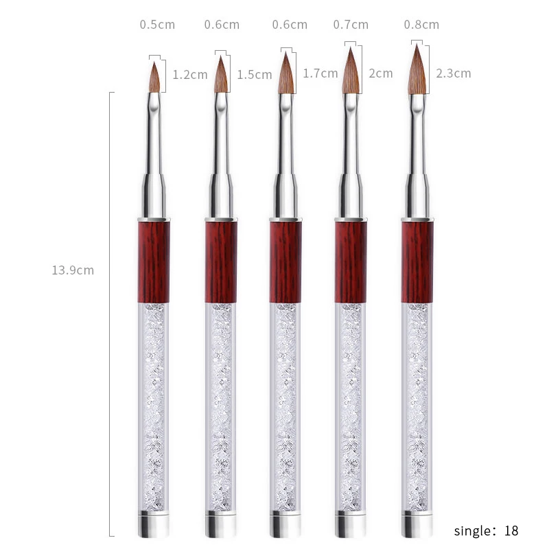 Nail Art Brush Pen Painting Dotting Acrylic UV Gel Polish Manicure Kit Varnishes Tools For Nails Liner | Красота и здоровье