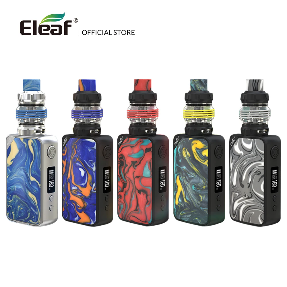 Оригинальный 160 Вт Eleaf iStick Mix kit с Элло поп 2 мл/6 5 мл без двух аккумуляторов 18650 hw coil