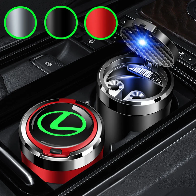 

Светящаяся пепельница для стайлинга автомобиля, подставка для сигар, держатель дыма для Lexus IS300 GX470 RX450 ES300 ES330 ES350 GX460 CT200H, автомобильные аксес...