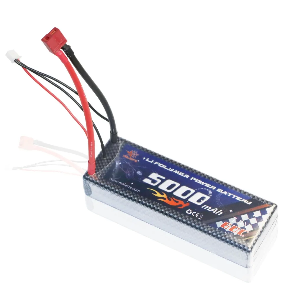 2S RC Lipo батарея 7 4 V 5Ah 60C Deans T Разъем для автомобиля Квадрокоптер вертолет самолет с
