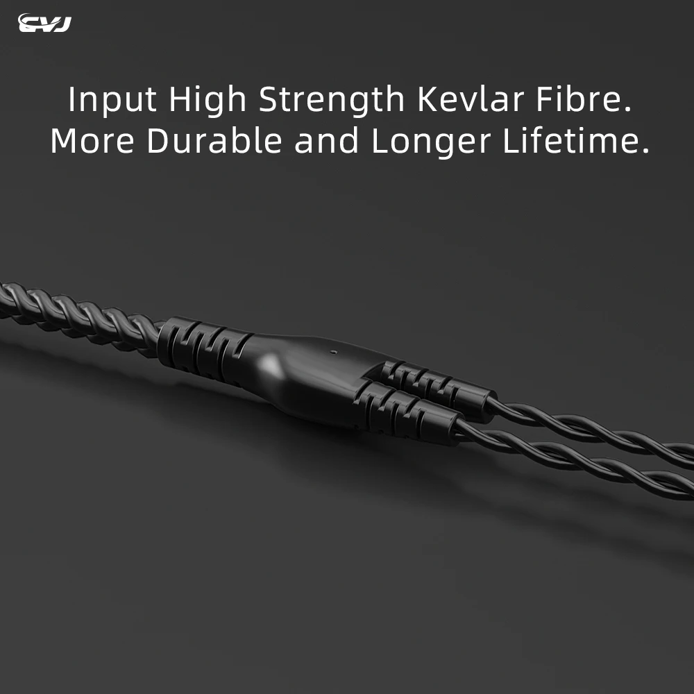 CVJ Наушники High Pure OFC 4-жильный кабель с подогревом 0 75 78 MMCX PIN микрофонным проводом