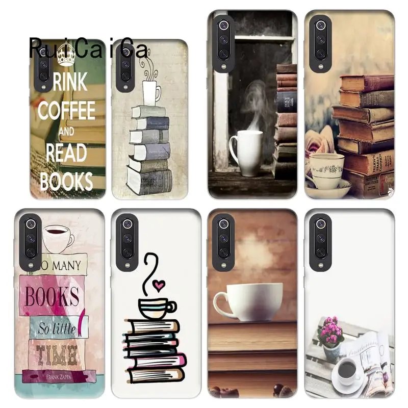 Чехол для телефона RuiCaiCa Books And Coffee Inverted Mck Redmi note8Pro note5 note7 note 8t 9 note9s note9pro Xiaomi 5 9t