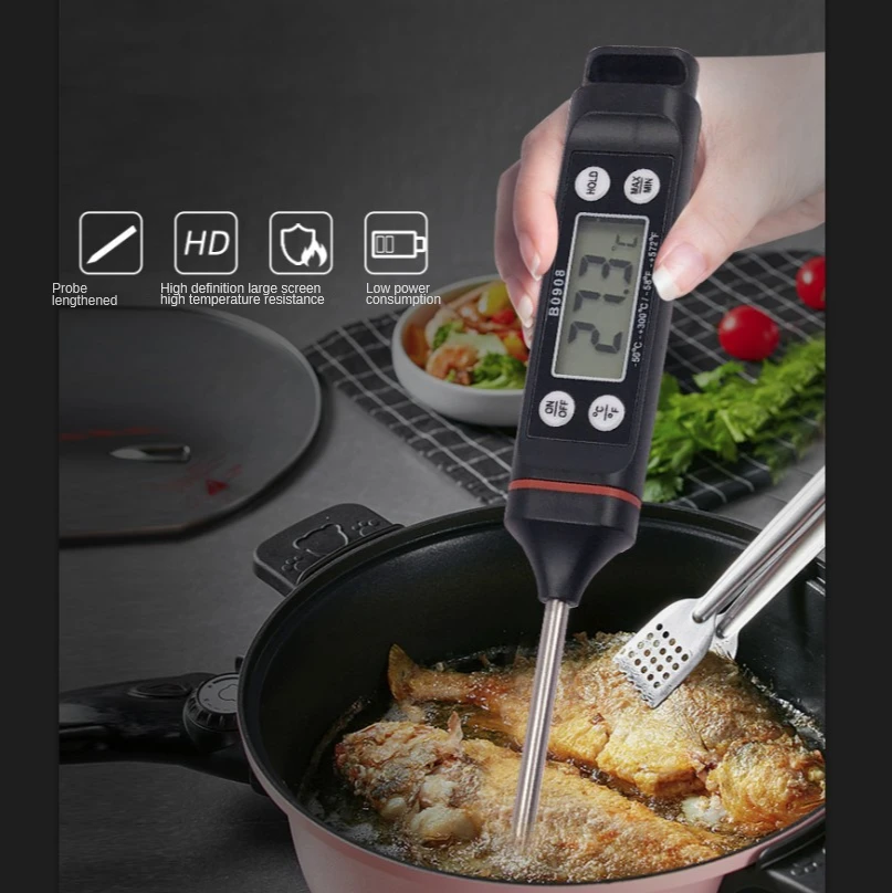 Новый термометр быстрый для воды барбекю гриля кухни молока порошка кофе пищевой