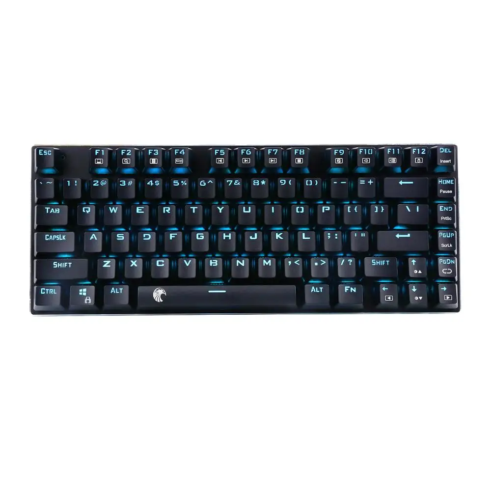 Игровая мини клавиатура Z88 механические переключатели синяя светодиодная