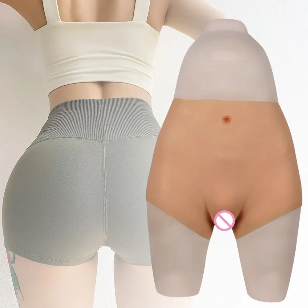 Artificial Vagina Pants Butt Padded Lifter Td Silicon Buttock Panties Rubber Hip Open Front For Crossdresser Silicone