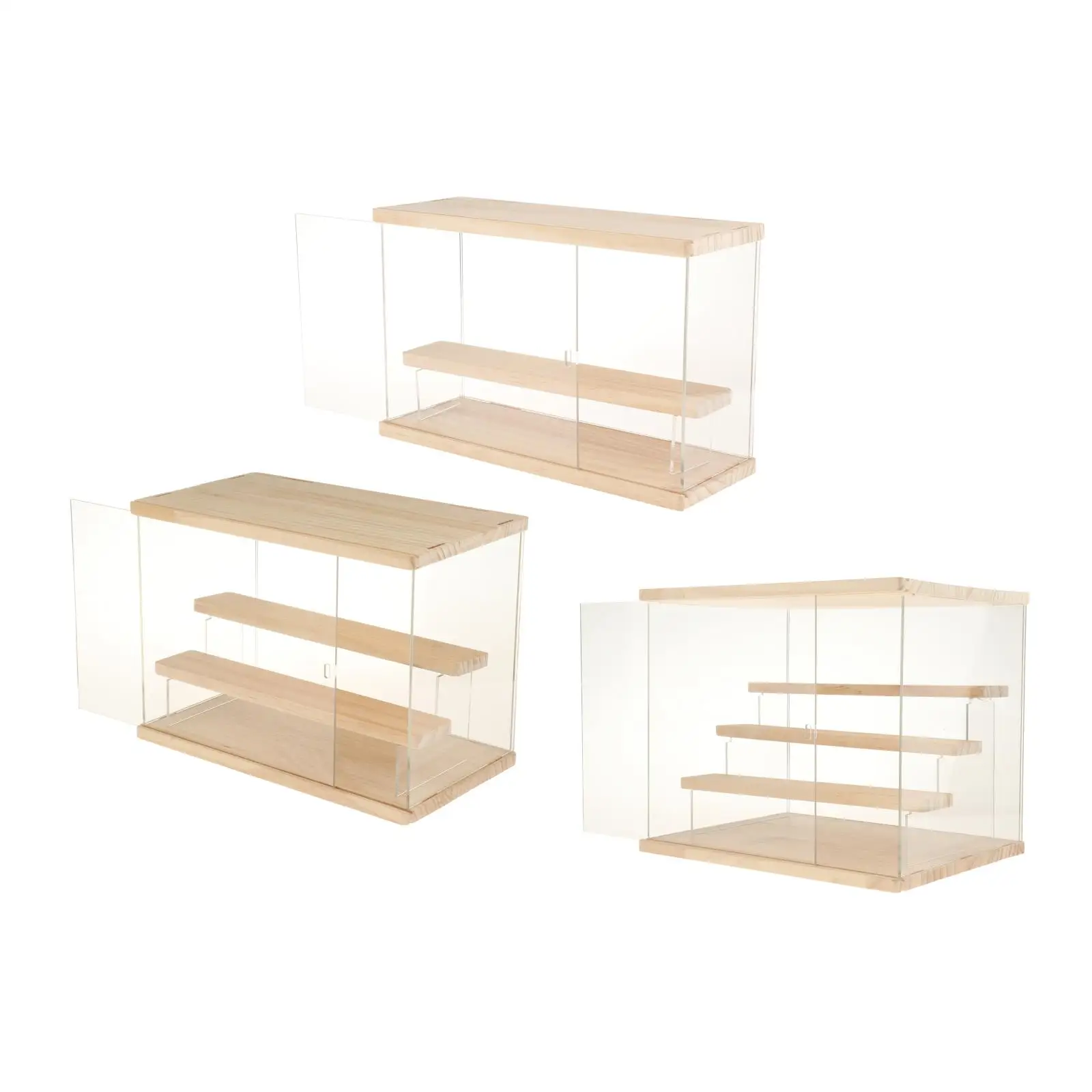 

Acrylic Display Case Box Organizer Dustproof Protection Toys Collectibles