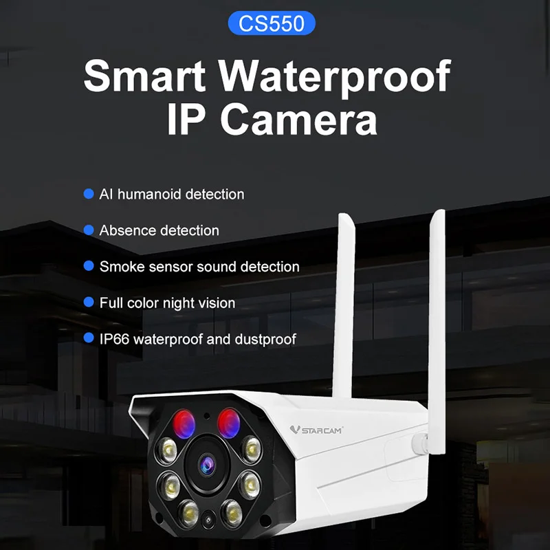 

Vstarcam 3MP Wireless IP camera Wifi IR Color Night Vision Waterproof Outdoor Indoor Home Security Two Way Audio HD Camera