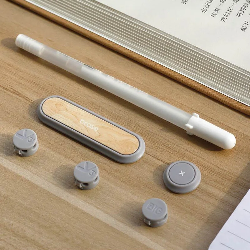 Горячий держатель кабеля с магнитным зажимом Youpin Mijia Bcase TUP2 совместимый с практической основой с текстурой дерева для Xiaomi On.