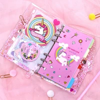 14 pcsset a6a5 loose leaf diary notebook creative diy planner korean stationery travelers notebook cover journals binder