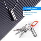 Водонепроницаемая капсула с герметичным флаконом, мини-капсула из нержавеющей стали EDC для выживания контейнер, коробка для таблеток, для таблеток емкость для бутылок, чехол для использования на открытом воздухе T