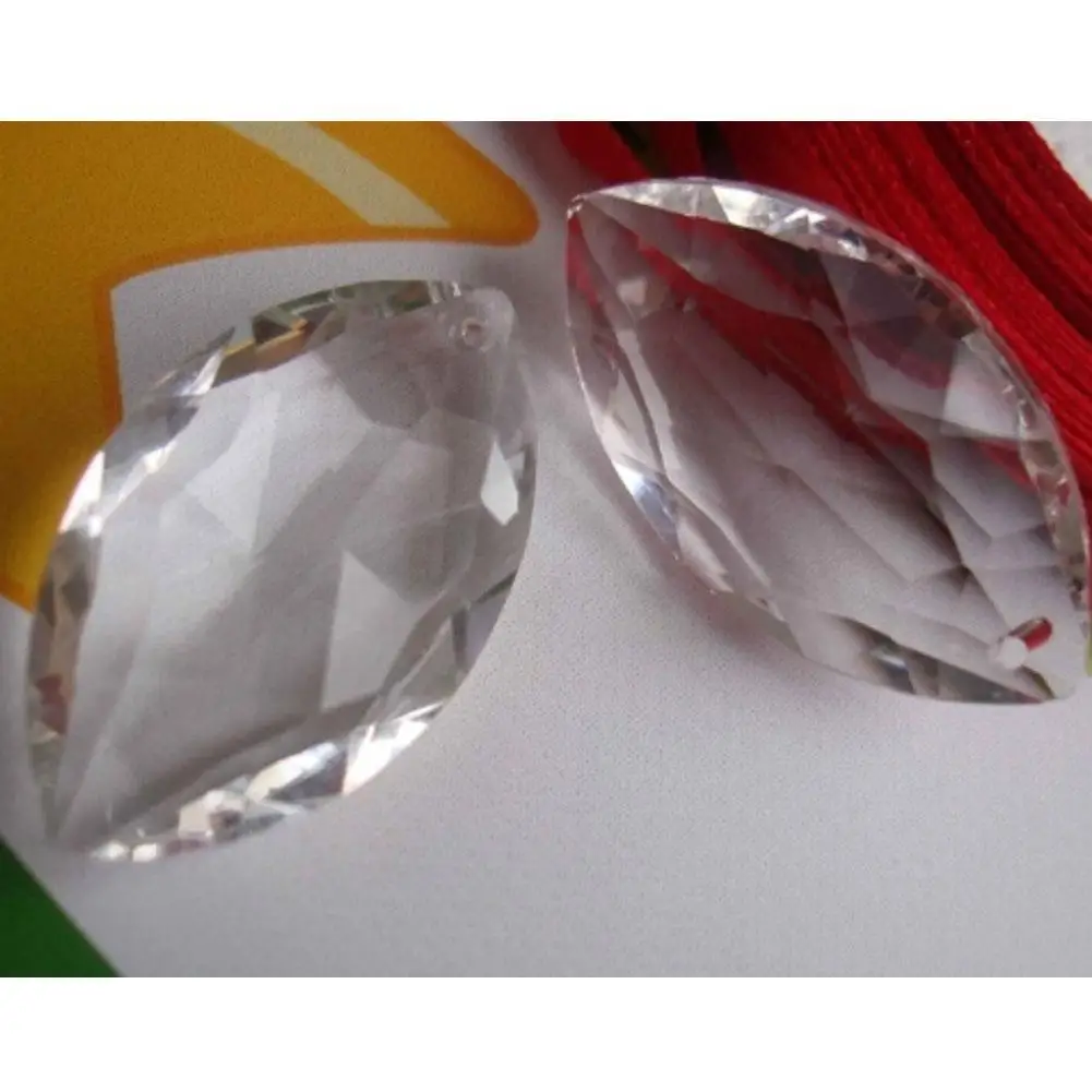 

Clear Crystal Drops Chandelier Pendant Crystals Prisms DIY Lighting Accessories Horse Eye Crystal Hanging Ornament Home Decor