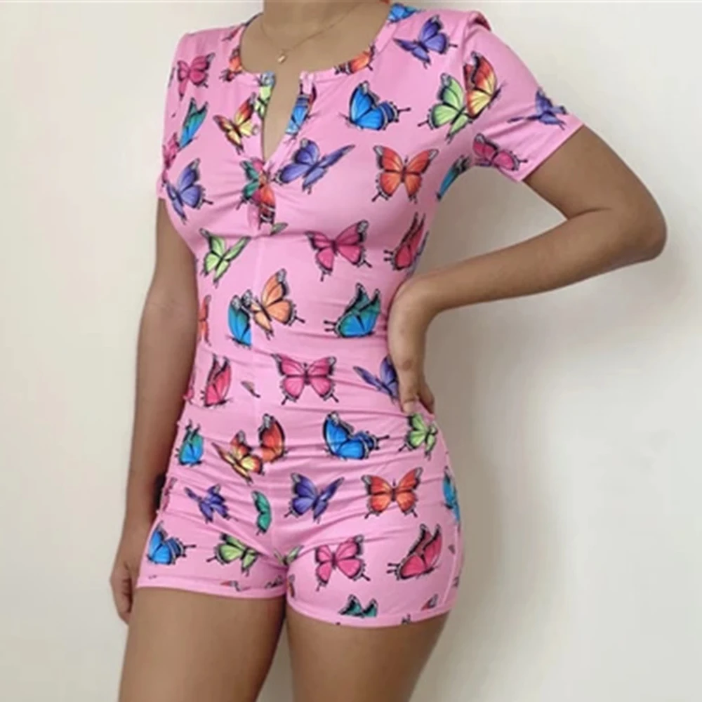 Пикантные Комбинезоны для взрослых Облегающий комбинезон женский с принтом