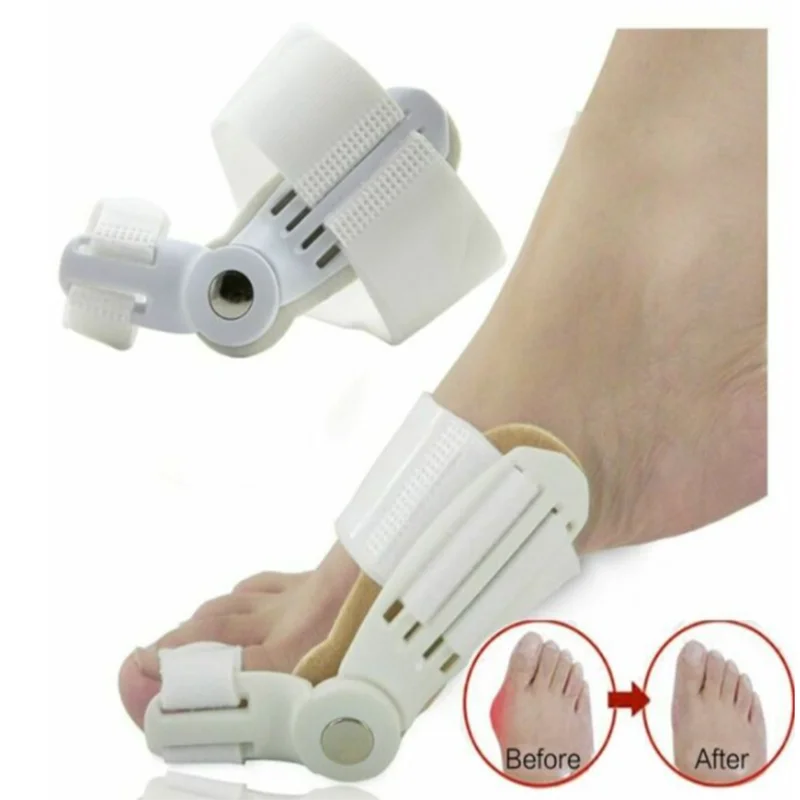 

2Pcs Big Toe Separator Hallux Valgus Orthopedic Bone Finger Pedicure Corrector Splint Correction Bunion Thumb Foot Care Tool