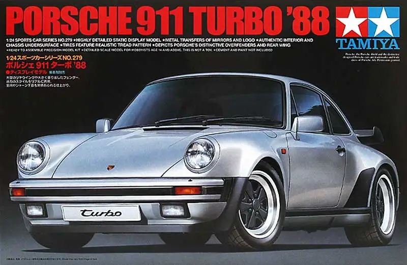 

Tamiya 24279 1/24 Assembly Model Porsche Sports Car 911 Turbo Hot Sale Plastic Static Model Building Kits Hobby Collection DIY