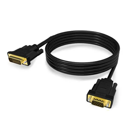 Преобразователь DVI d VGA Dvi24 + кабель 1 5 м видеокабель для подключения видеокарты