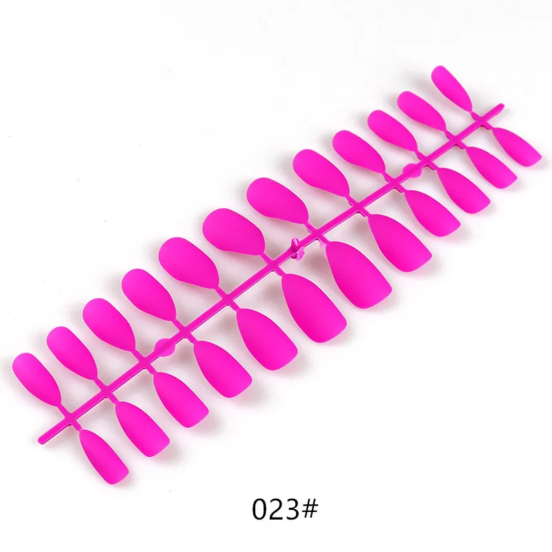 Искусственные накладные ногти 24 шт. с клеем для женщин украшения ногтевого