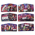 Кошелек с рисунком на тему пятницы и ночи, Короткие холщовые кошельки в стиле хип-хоп, для ID, кредитных карт, паспорта, сумка-кошелек