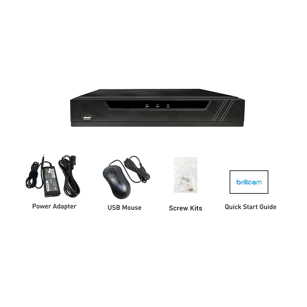 Видеорегистратор Brillcam 5MP NVR для HD IP сетевой видеорегистратор PoE 24/7 непрерывная
