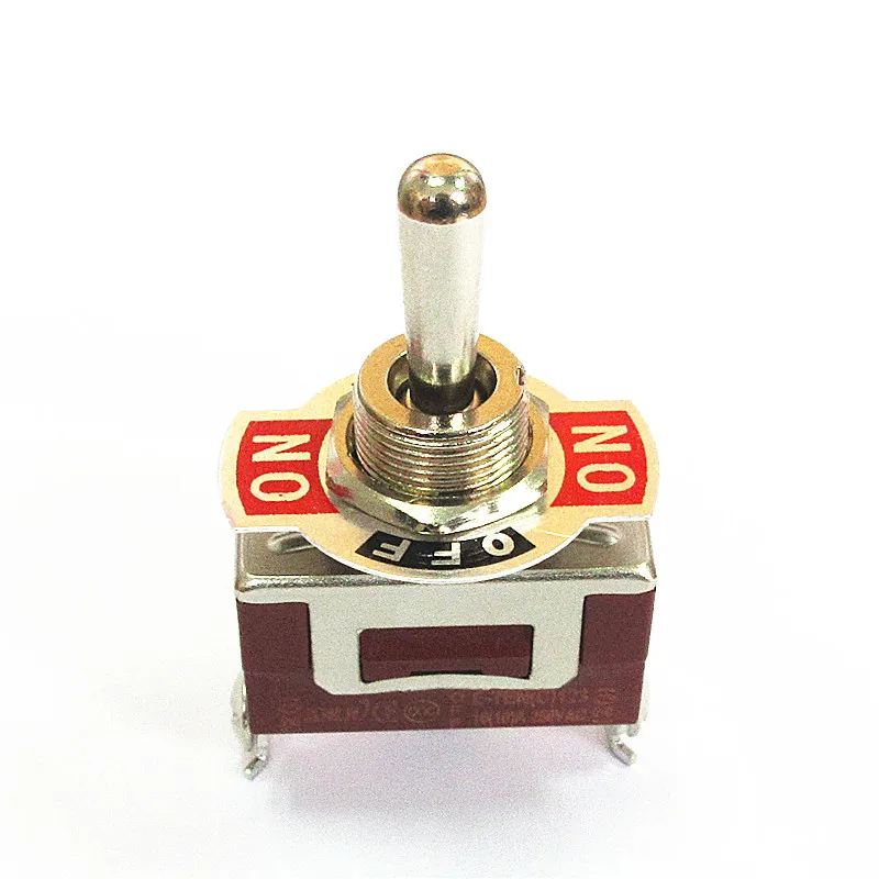 

Toggle Switch E-TEN123 Shake Head Switch 3 Feet 3 Gear Bilateral Self Reset Aperture 12MM