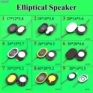 2 шт. 1 Вт 8 Ом 24x15 20x14 40 мм Овальный эллипс динамик громкий динамик круглый гудок 2 провода линейный кабель для LG N12 N70 X80 запасные части сделай сам