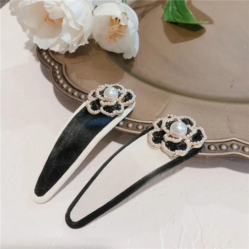 

Luxury Brand Design Camellia Pearl Hairpin Party Rose Hair Accessories Student hair accessories