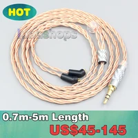 silver plated occ shielding coaxial earphone cable for etymotic er4b er4pt er4s er6i er4 2pin in ear ln007181