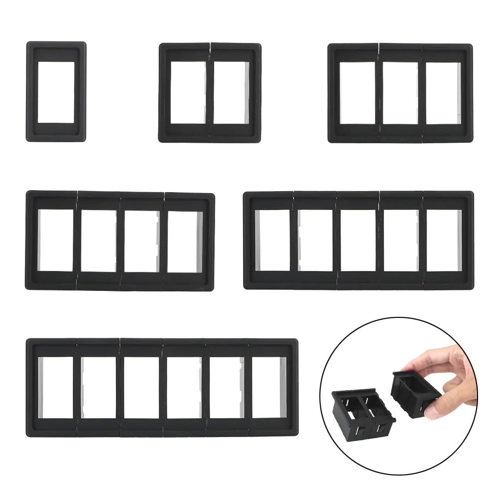 DIY монтажный кулисный переключатель панель Держатель Корпус в сборе 6 типов