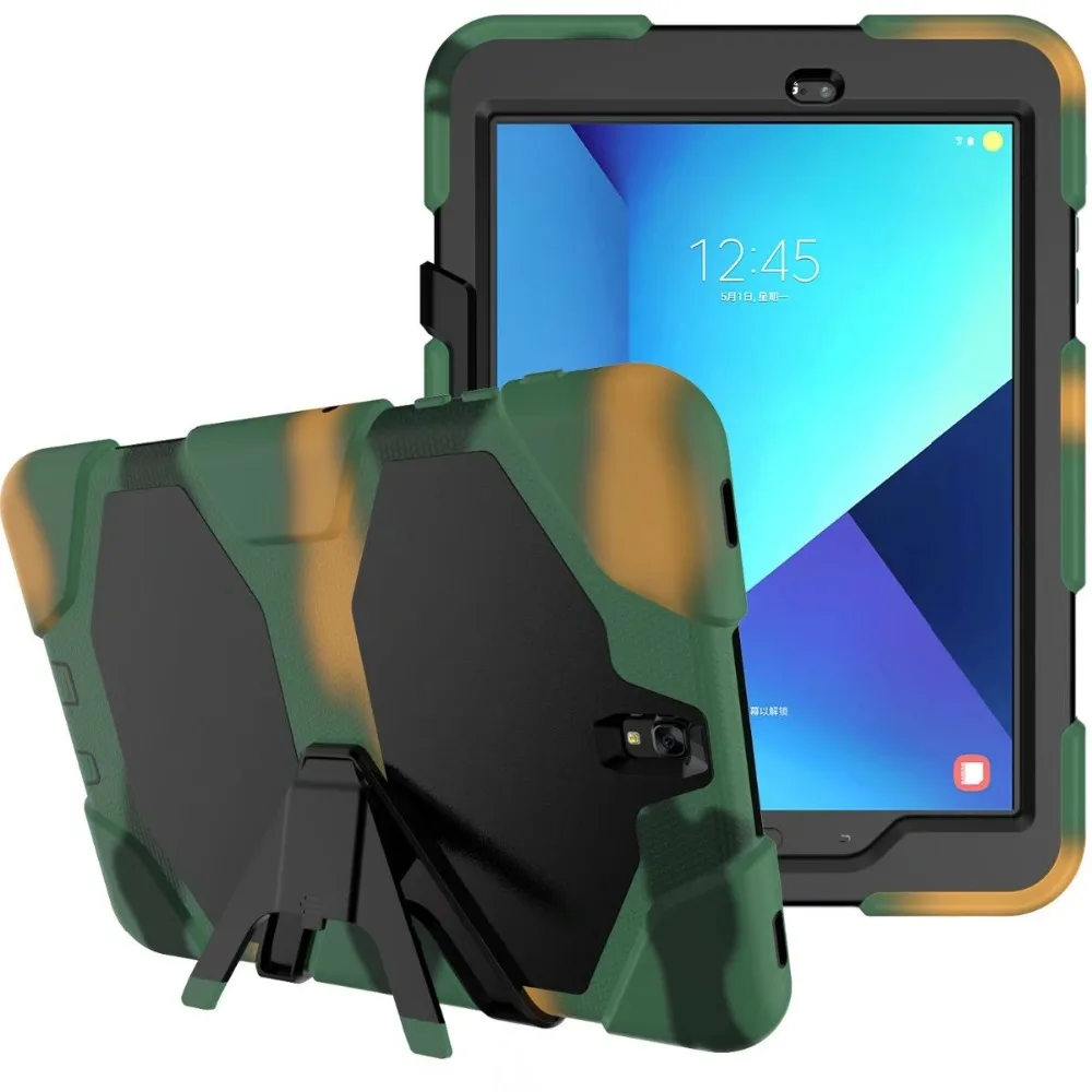 Модный силиконовый + поликарбонатный жесткий чехол накладка для Samsung Galaxy Tab S3 9 7 T820