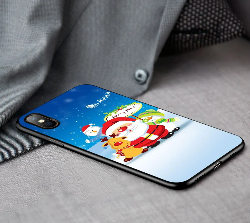 Merry Christmas Мягкий силиконовый чехол для iPhone 11 Pro Max XR X XS 6 6S 7 8 Plus 5 5S SE телефона |