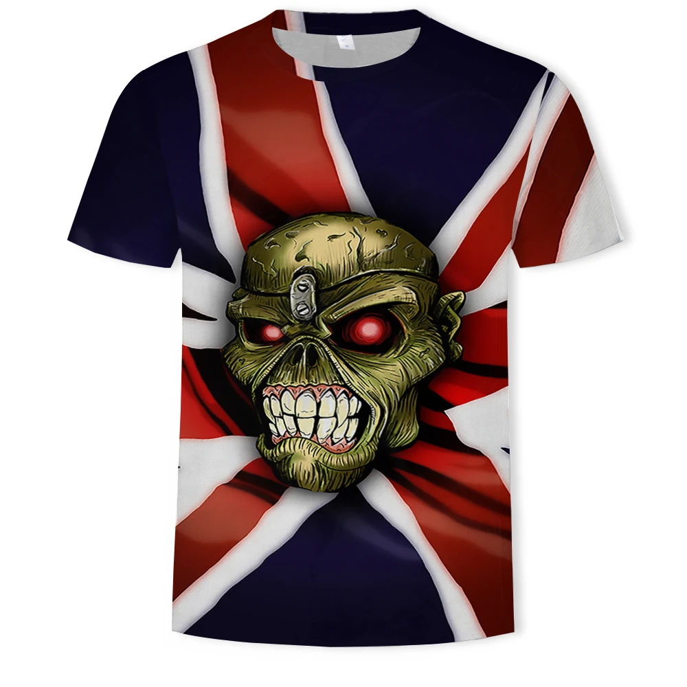 

2021 summer men's and women's short-sleeved tops 3D printed band guitar T-shirt men's clothing oversized T-shirt xxs- 6xl