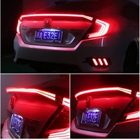 Car Style LED ABS Spoiler With Rear Brake Lamp For Honda for Civic 2016-2017 Tail Light Trunk Led Accessories