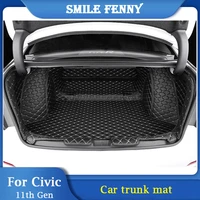 for honda civic 11th gen 2021 2022 accessories car trunk protection mat interior cover auto tail box styling anti dirty pad