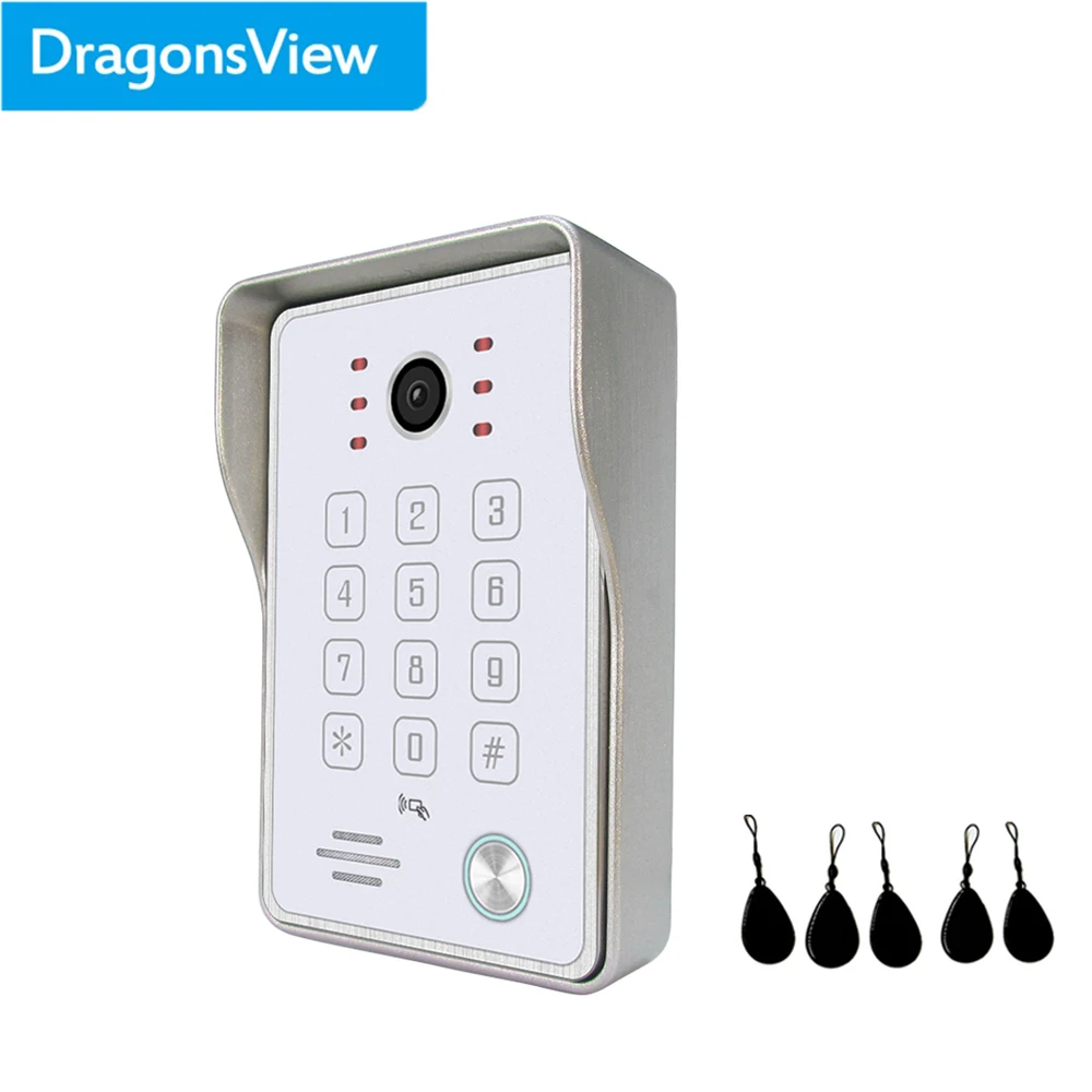 Дверной звонок Dragonsview AHD 960P наружный с камерой уличный блок вызова проводной RFID