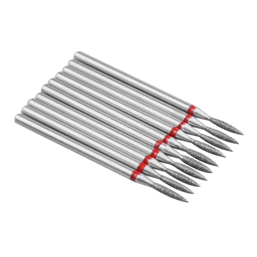 10 шт. Алмазных фрез для маникюра/педикюра набор маникюра алмазное долото Фрезер